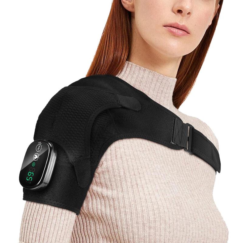 Heating & Vibration Shoulder Pad, Professional Comfort Portable Shoulder Massager, Shoulder Muscle Relaxation Machine, Elders Gift Selection, Massaging Machine