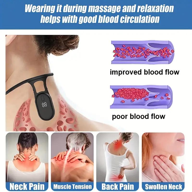 Neck Soothing Instrument for Comfort and Body Shaping - Portable Neck Lymphatic Massager