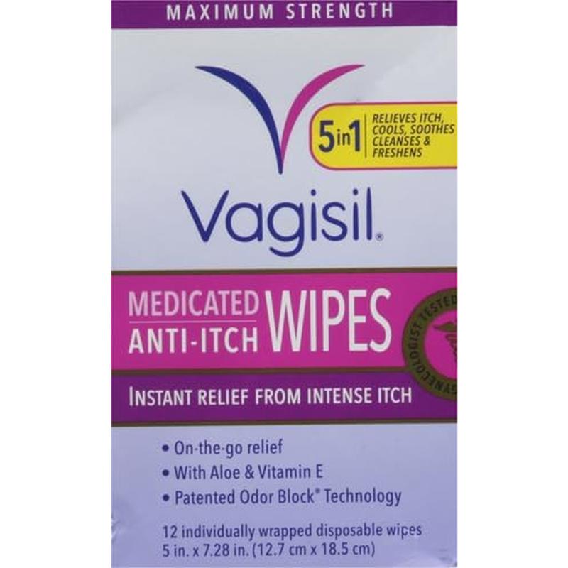 Vagisil Anti-Itch Medicated Feminine Intimate Wipes for Women No brand