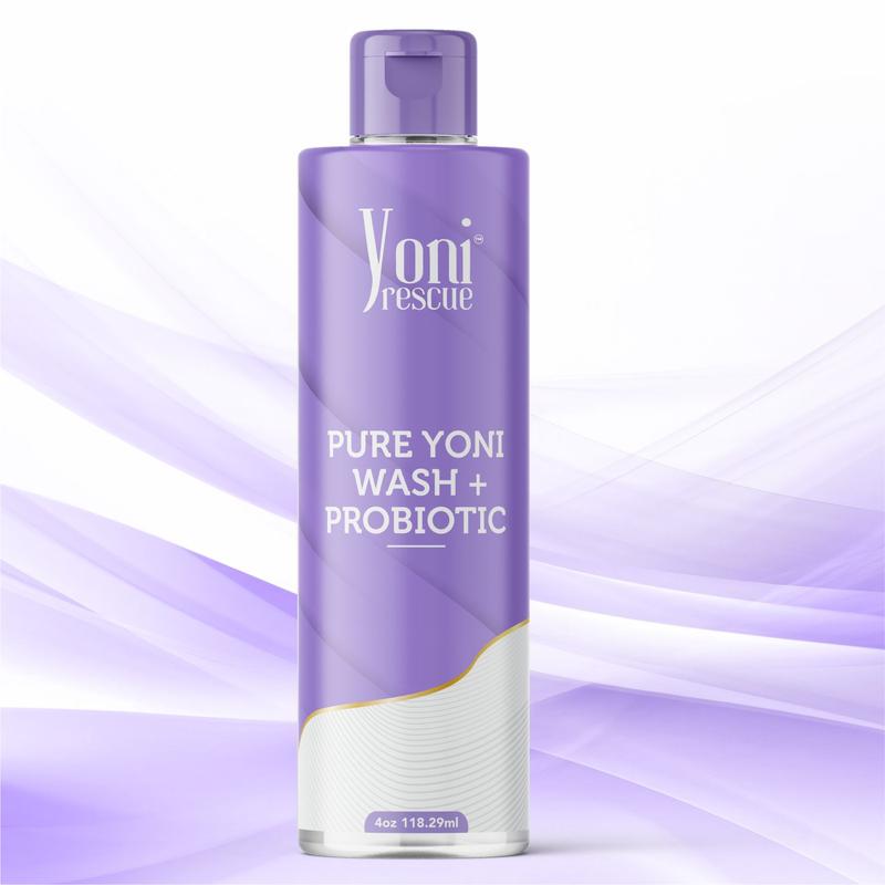 Pure Probiotic+ Yoni Wash, 4oz,  Daily use  gel based Wash, Reduce Odor, balance pH level, antibacterial , increase comfort by Yoni Rescue intimatewash for