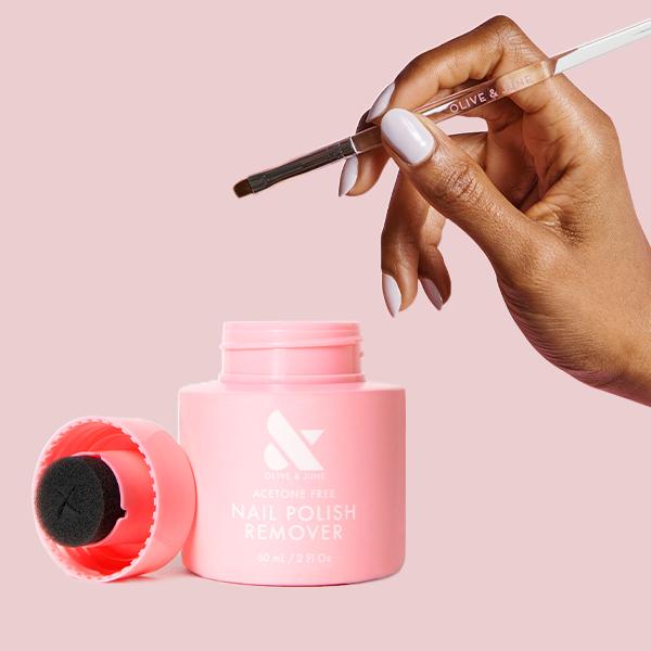 Nail Polish Remover Pot + Nail Polish Clean Up Brush