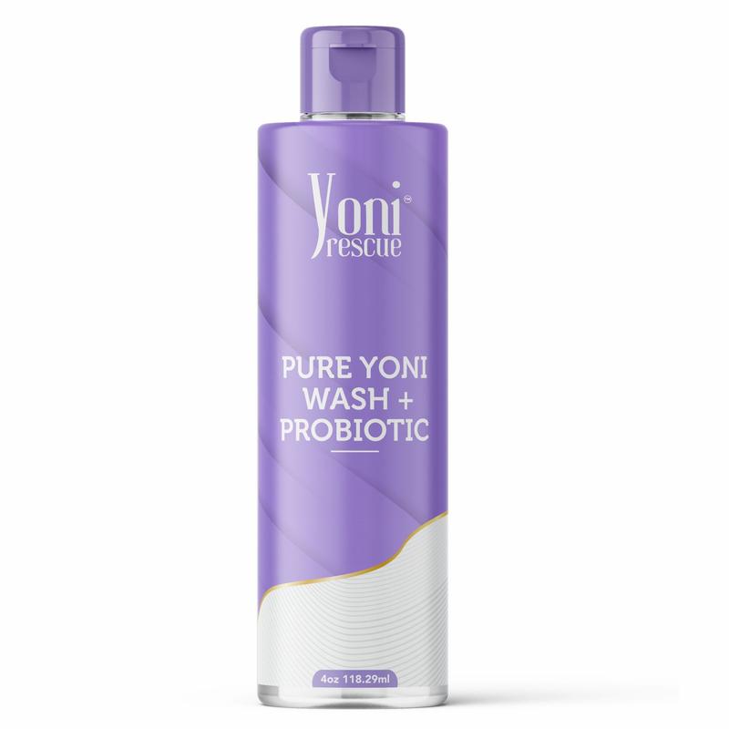 Pure Probiotic+ Yoni Wash, 4oz,  Daily use  gel based Wash, Reduce Odor, balance pH level, antibacterial , increase comfort by Yoni Rescue intimatewash for