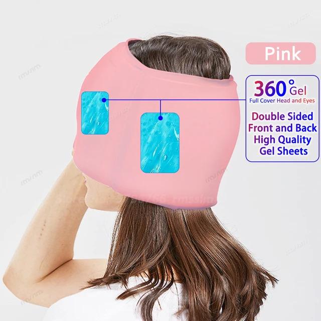 Gel Cold Headache Ice Cap Migraine Relief Cap Stress Relax Pain Head Hot Cold Therapy Cold Pack Eye Mask Ice Hat Massage Tool