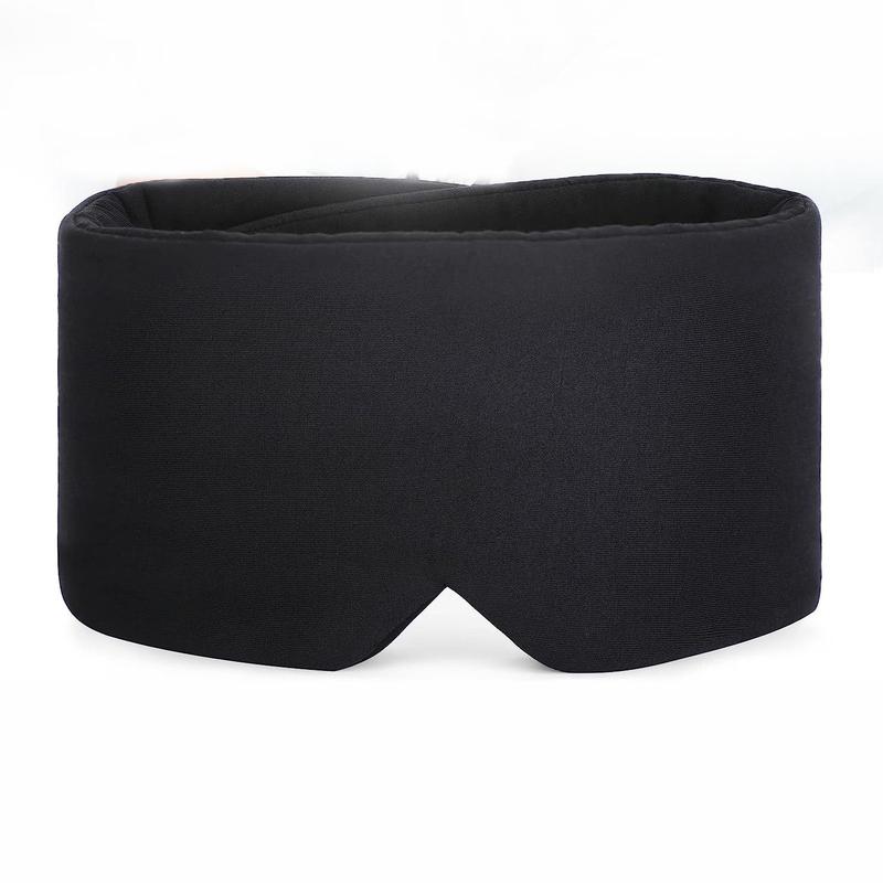 Light Blocking Sleeping Eye Mask, Adjustable Soft Oversized Eye Shade, Blindfold for Men Women