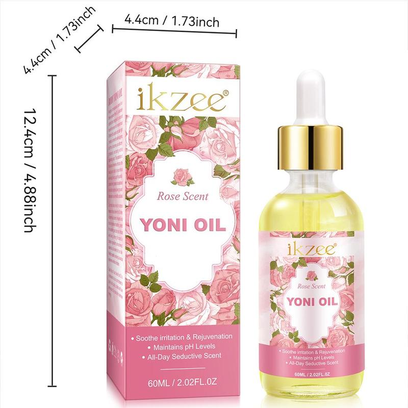 Rose Oil, Yoni Oil for Women, Private Parts Oil for Reduces Odor & Restores PH Balance, Feminine Hygiene Product, Skin Care Product for Women