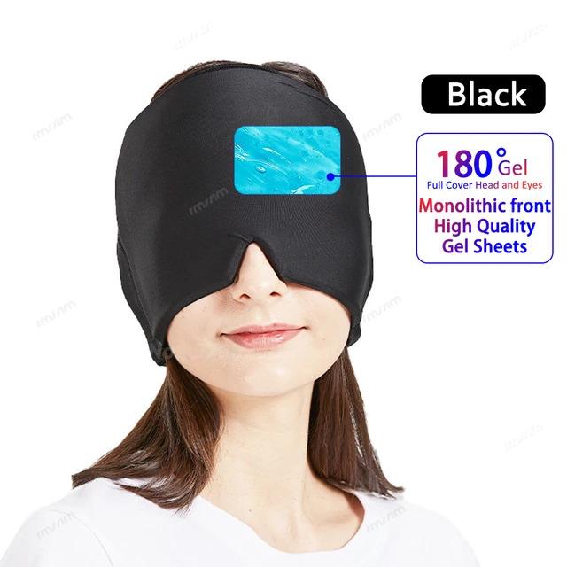 Gel Cold Headache Ice Cap Migraine Relief Cap Stress Relax Pain Head Hot Cold Therapy Cold Pack Eye Mask Ice Hat Massage Tool