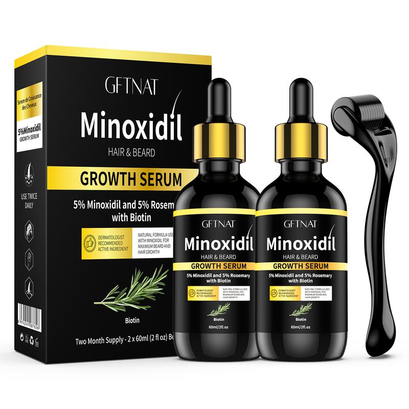 GFTNAT 5% Minoxidil Hair Serum for man and women with Tool