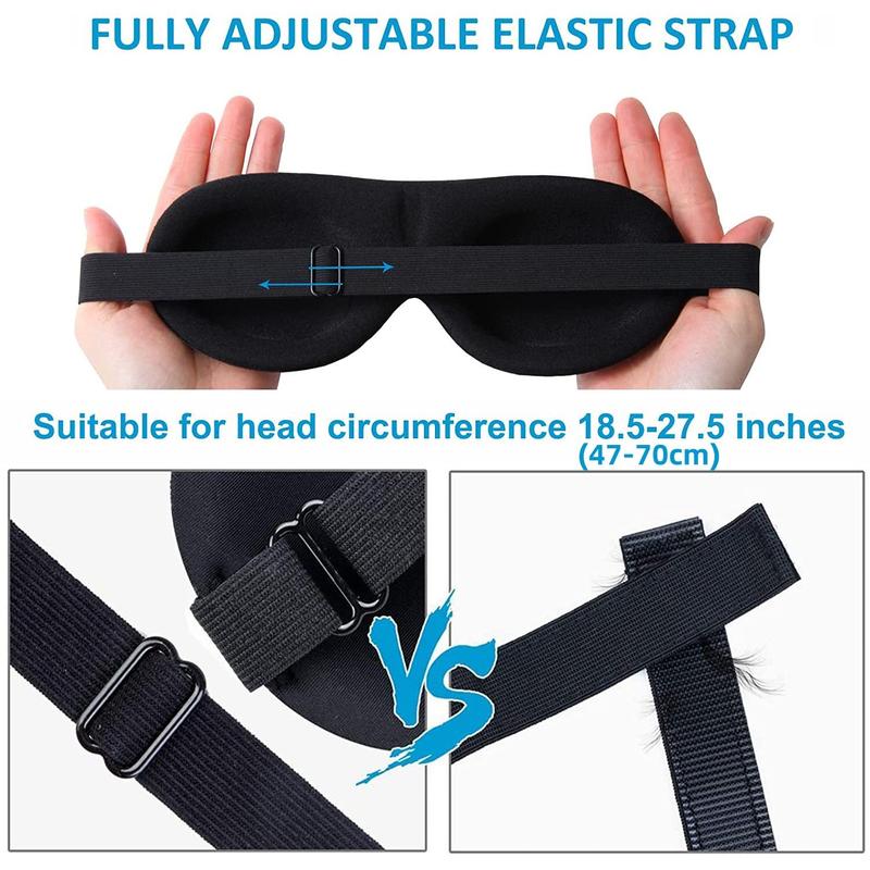 Blocking Sleep Mask, 1 Count 100% Blackout 3d Eye Mask for Sleeping Sleeping Night Blindfold for Men & Women, Yoga Challenge, Christmas, Christmas Gift