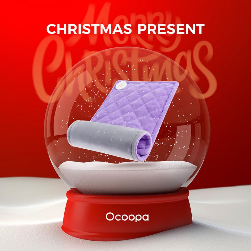 OCOOPA Graphene Heating Pad, Perfect Christmas Gift for Parents, 8 Layer Heat Lock, Ultra Fast Heat Generation, for Relieving Low Back Pain and Menstrual Cramps, Neck and Shoulder