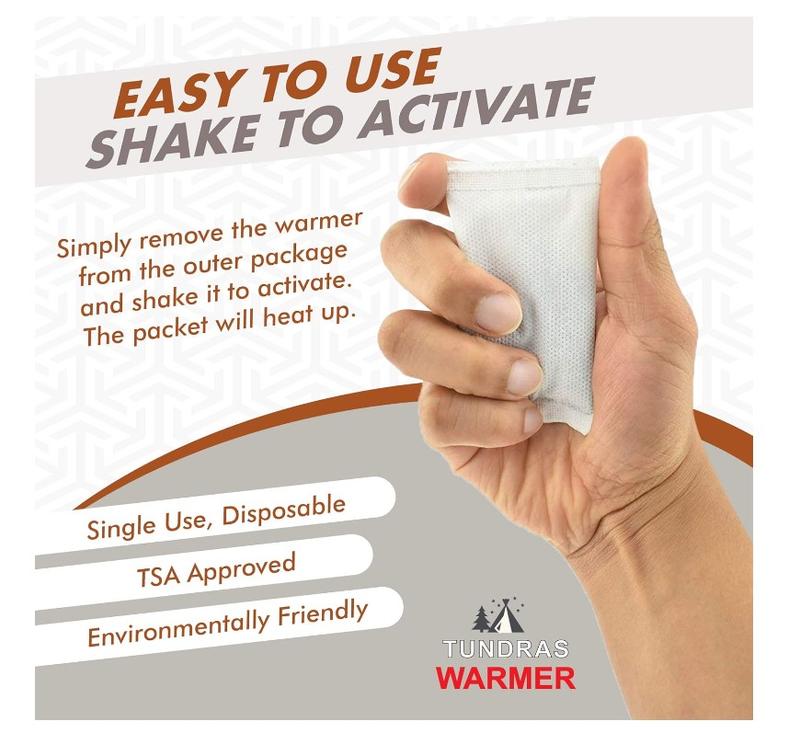 Hot Hand Warmers 11 Hours Long Lasting - 40 Count - Natural Odorless Safe Single Use Air Activated Heat Packs for Hands, Toes and Body - Up to 11 Hours of Heat - TSA Approved