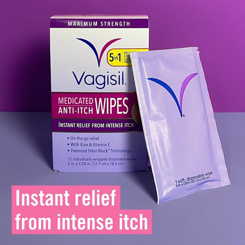 Vagisil Anti-Itch Medicated Feminine Intimate Wipes for Women No brand