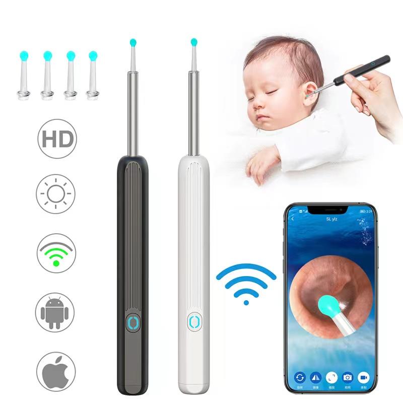 Ear Wax Removal Tool with Camera, 1 Set Portable Type-c Rechargeable Ear Cleaner, Waterproof Endoscope Ear Cleaning Tool, Birthday Party Gifts, Christmas Gift