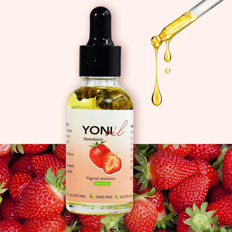 Strawberry Feminine Oil Essential Yoni Oil for Women pH Balance 1.02 OZ