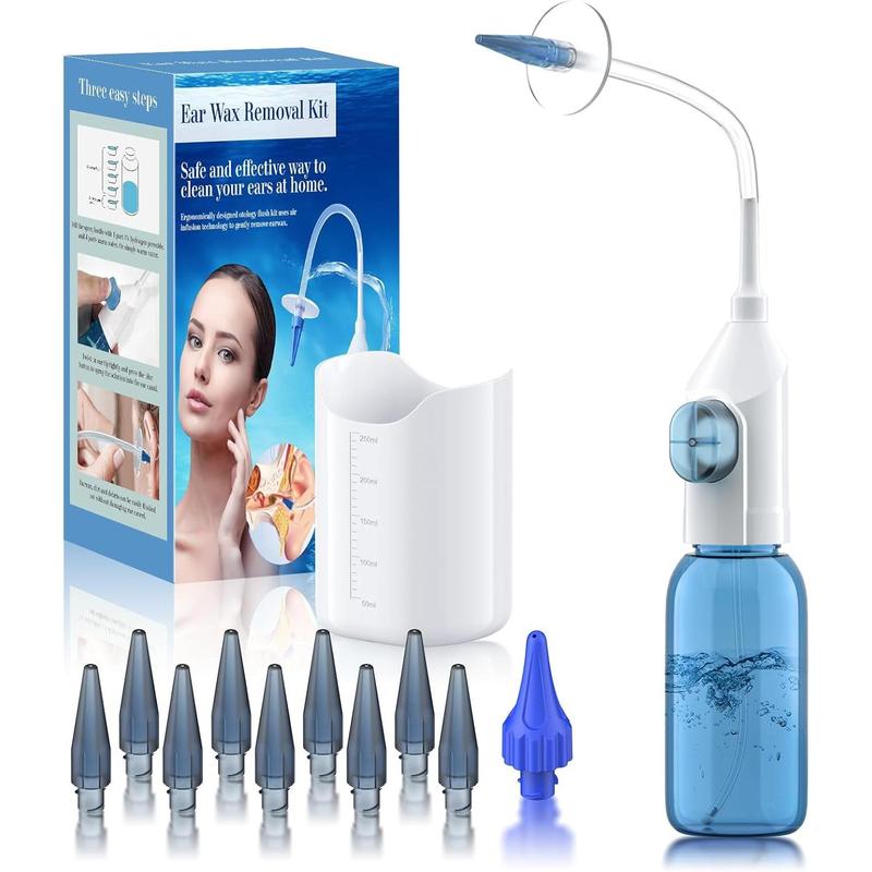 Manual Ear Wax Removal Kit, 1 Set Ear Wax Cleaning Tool, Ear Cleansing Kit, Safe and Effective Earwax Removal Tool for Women & Men