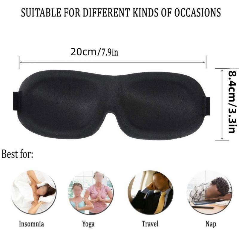 Blocking Sleep Mask, 1 Count 100% Blackout 3d Eye Mask for Sleeping Sleeping Night Blindfold for Men & Women, Yoga Challenge, Christmas, Christmas Gift