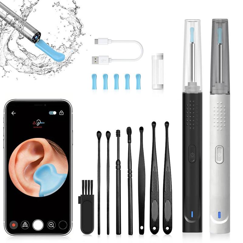 Intelligent Visual Ear Scoop Kit, 1 Set Ear Wax Removal Kit with Camera, Ear Cleaner with 6 LED Lights, Earwax Removal Tool for Daily Use, Christmas Gift