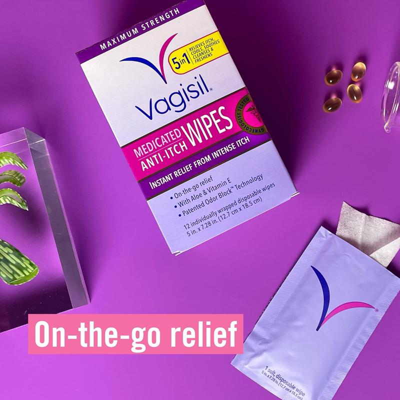 Vagisil Anti-Itch Medicated Feminine Intimate Wipes for Women No brand