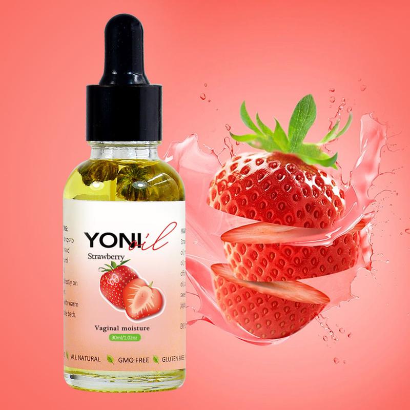 Strawberry Feminine Oil Essential Yoni Oil for Women pH Balance 1.02 OZ