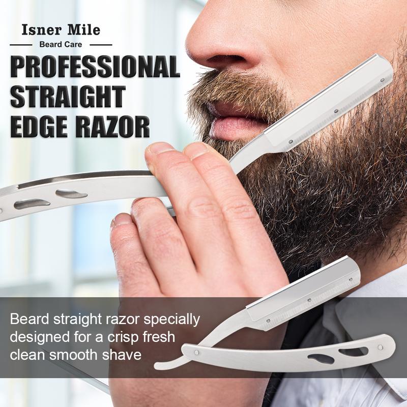 Isner Mile Beard Kit for Men, Beard Growth Kit, Beard Grooming & Trimming Tool Complete Set with Shampoo Wash, Beard Care Oil, Balm, Brush, Comb, Scissors & Storage Bag, Birthday Gifts for Him Men Dad Father Boyfriend