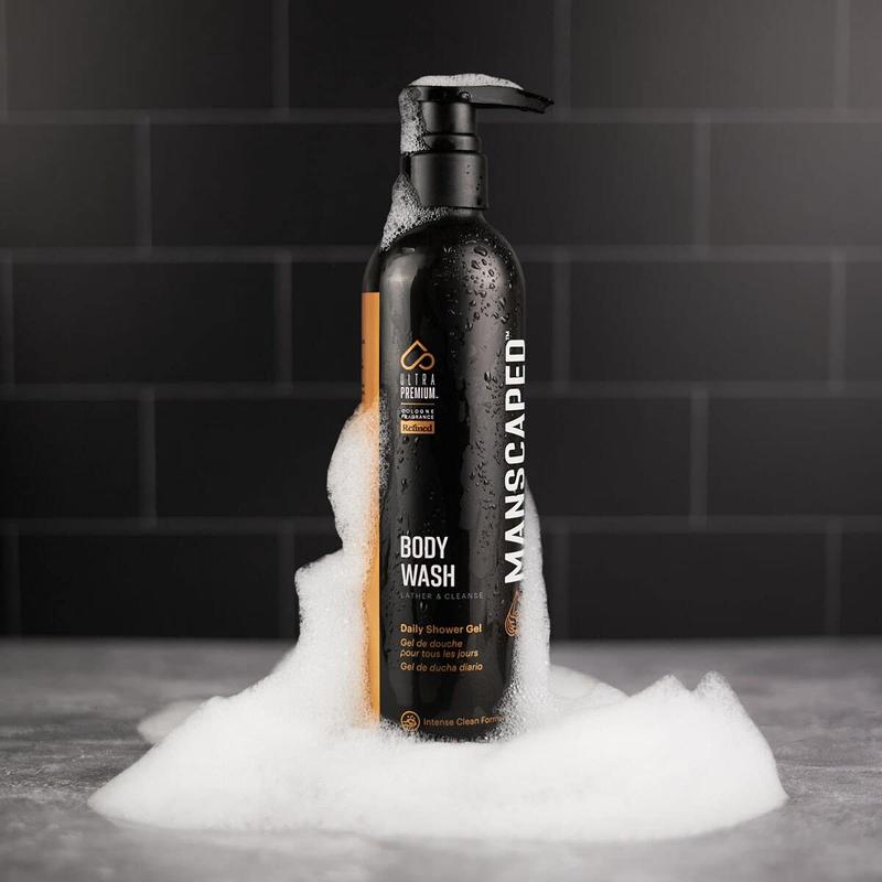 MANSCAPED® Men’s UltraPremium Body Wash, Luxurious Clean Formula Infused with Aloe Vera and Sea Salt, Refreshing and Nourishing Daily Shower Gel for Hydrating Skin