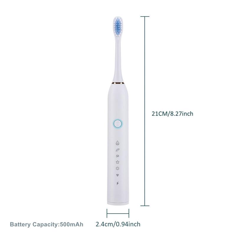 Electric Toothbrush Set, Portable Toothbrush with Replacement Toothbrush Heads, Oral Care Product for Adults, Oral Hygiene Products, Christmas Gift