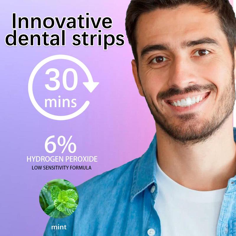 Teeth Brightening Strips, 7 14 Pairs Teeth Cleaning Strips, Daily Oral Care Products for Men & Women, Dental Care Products for Home & Travel