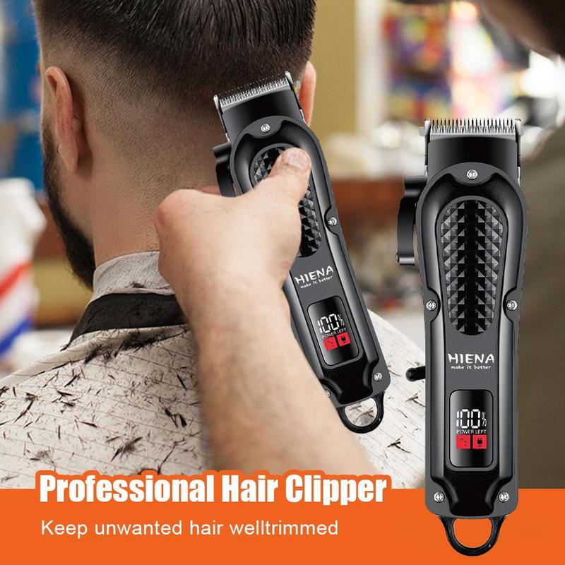 Rechargeable Electric Hair Clipper for Christmas Gift, 1 Box Cordless Hair Trimmer & Accessories, Professional Hair Shaver for Men, Great for Barbershop Salon Home Use