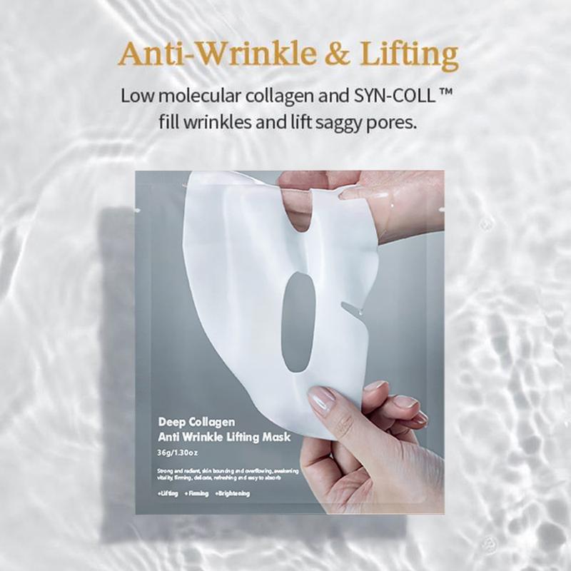 Skincare Collagen Face Mask Hydrating Firming Hydrogel Anti-Aging Holiday Gift Glow Skin Deep Moisturizing Fine Line Care