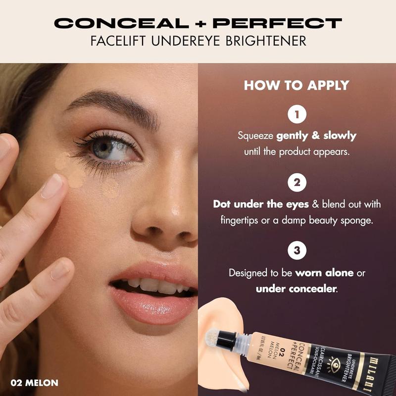 Conceal + Perfect Undereye Brightener for Treating Dark Circles, Face Lift Collection - Variety Colors Conceal