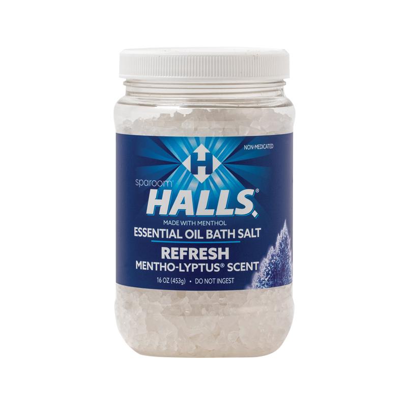 HALLS Essential Oil Bath Salts Menthol Comfort