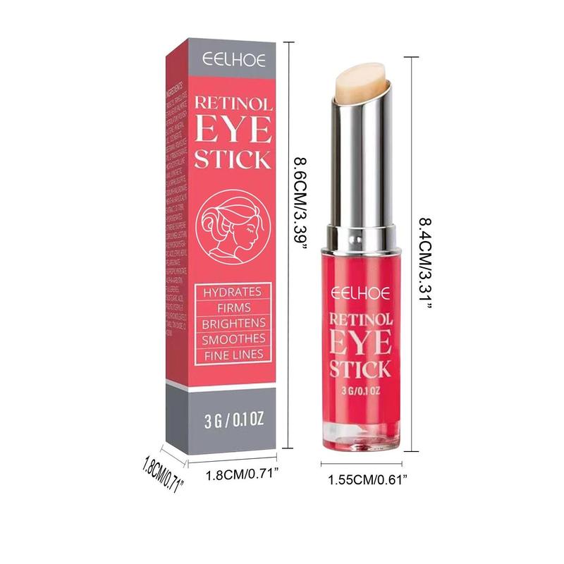 Retinol Eye Stick, 2 Boxes Moisturizing & Nourishing Eye Cream Stick, Portable Eye Care Product for Women & Girls Daily Use