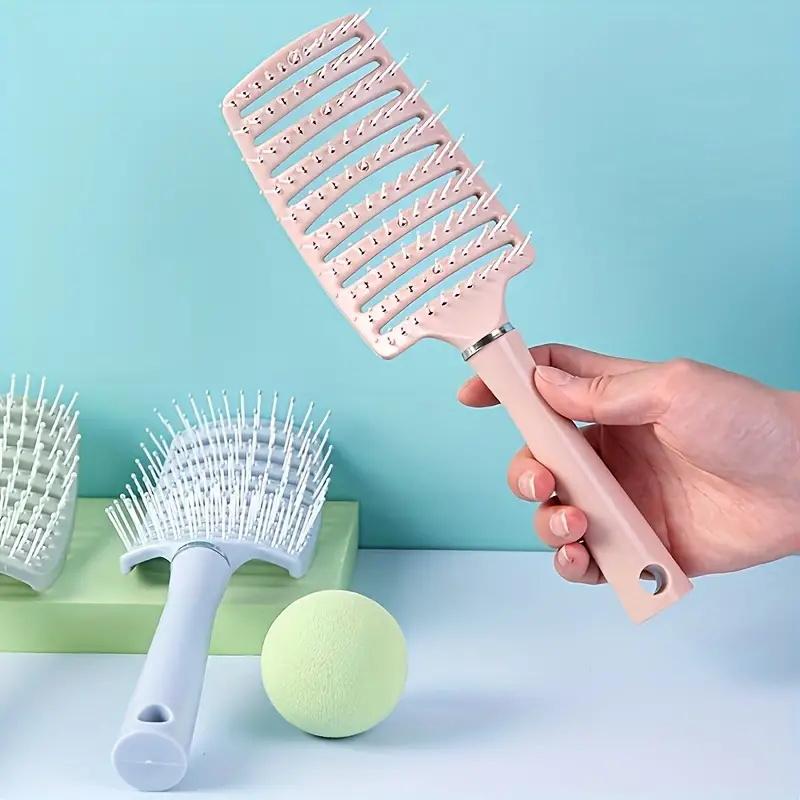 Hair brush, professional curved exhaust brush, blow drying faster, male girl, dry curled straight hair