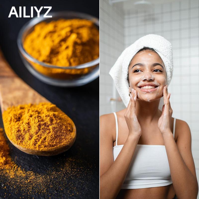 AILYZ 2 PCS Lemon Turmeric&Kojic Acid Brighetning Soap, KoJic Acid Soap