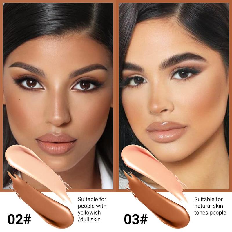 4 Color Highlighter Contour Stick,Cream Contour Palette Kit for Beginners,Bronzer Contouring Sticks,contorno maquillaje para mujer en oferta,Concealer Stick Primer Face Makeup Brightener,02+03