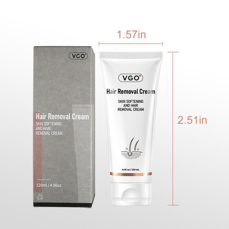 VGO Hair Removal Cream for Women & Men, 120ml   4.06oz - Mild and Hypoallergenic Body Care Wax Comfort Cosmetic