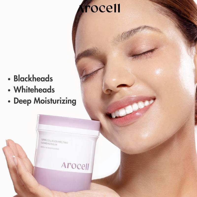 [AROCELL Official] Super Collagen Melting Cleansing Balm | Deep Pore Cleansing, Hydrating & Anti-Aging | Grinder-Type Hygienic Packaging