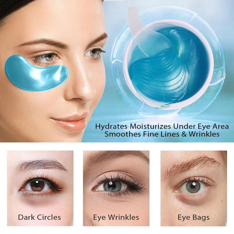 Hydrogel Eye Mask, 60pcs box Under Eye Patches for Dark Circles, Puffiness, Eye Care Products for Women & Men