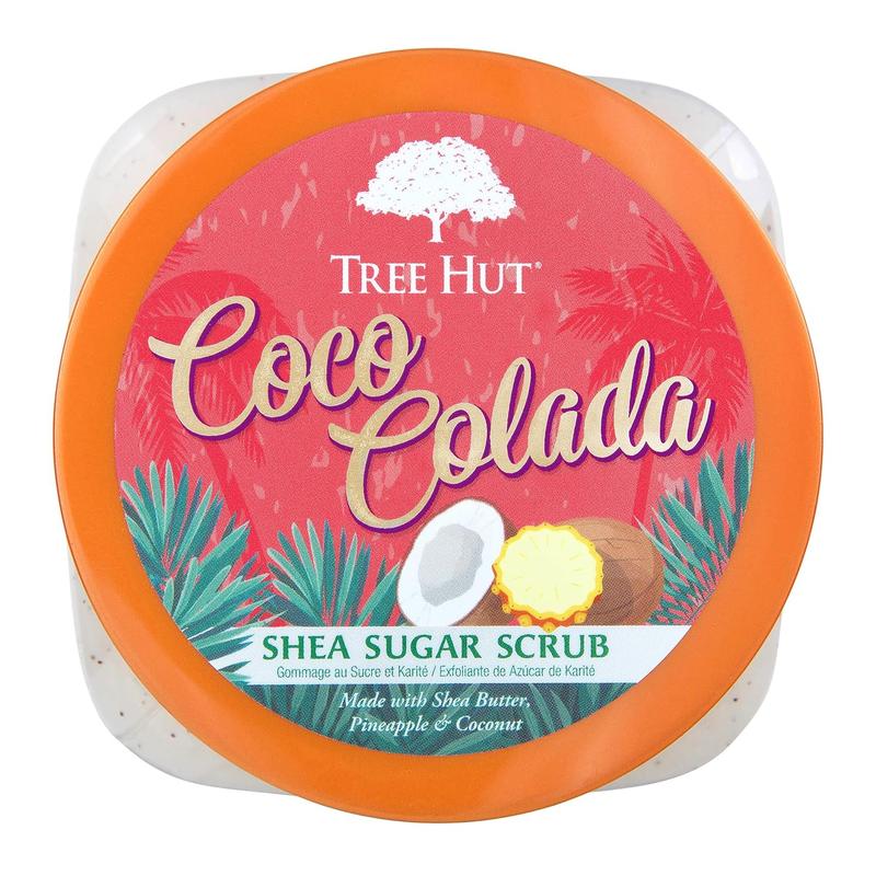  Tree Hut Shea Sugar Scrub Coco Colada, 18 oz, Ultra Hydrating and Exfoliating Scrub for Nourishing Essential Body Care