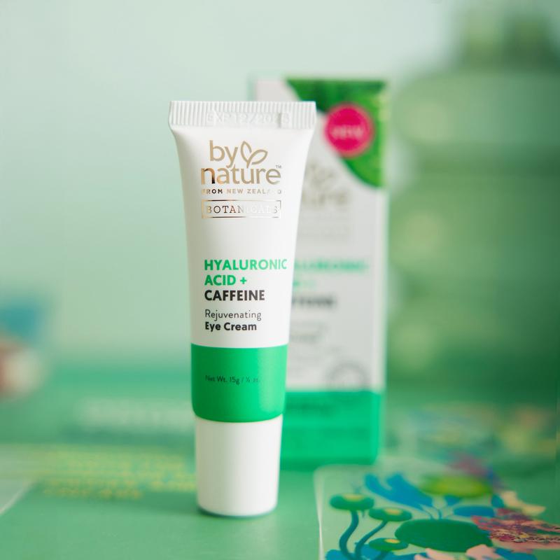 By Nature Rejuvenating Lightweight Eye Cream with Hyaluronic Acid and Caffeine for Depuffing and Smoothing Fine Lines