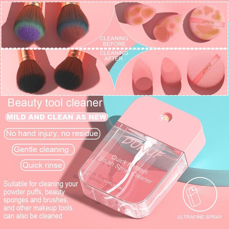 Makeup Brush Cleaning Spray, Deep Cleansing Makeup Spray Tool Cleaner, Gentle Formula Makeup Remover, Makeup Remover for Tools