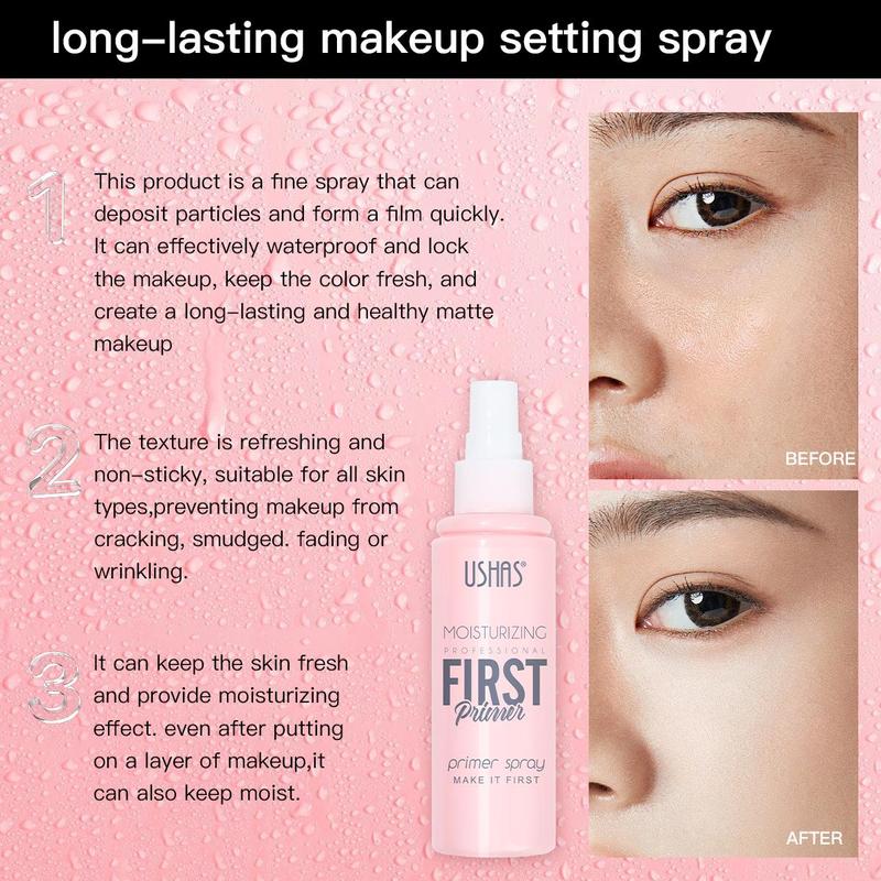 Makeup Primer Spray, Oil Control Moisturizing Makeup Primer, Long Lasting Makeup Fixer Spray, Cosmetic Product for Women & Girls