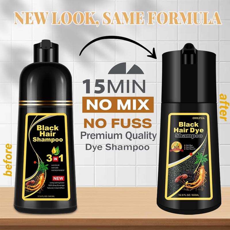 Silver Gray Hair Dye Shampoo, Instant Hair Color Shampoo, Color Shampoo Hair Dye for Women Men, Lasting Shampoo Para Canas, Champu Para Canas 16.90 Fl Oz