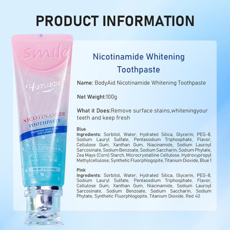 Hotluck Niacinamide Whitening Toothpaste Mint Oral