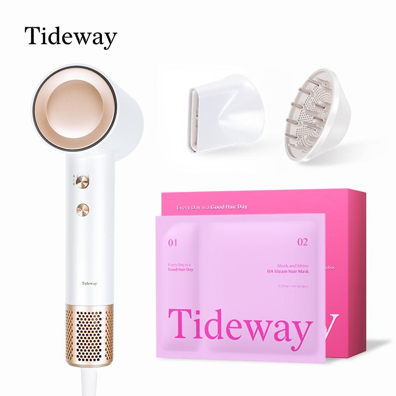 Tideway High-speed Hair Dryer  blow dryer +Sleek and Shine HA Steam Hair Mask