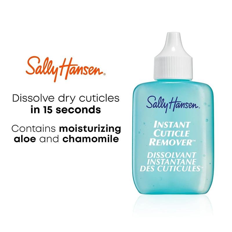 Sally Hansen Instant Cuticle Remover, Nail Treatment, Fast Drying, Contains Aloe and Chamomile