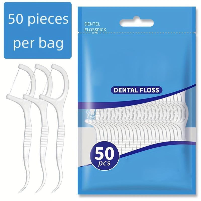 Disposable Dental Floss Picks, 1 Bag Ultra-fine High Tensile Polymer Fine Sliding Floss Sticks, Halloween Portable Dental Floss Picks, Dental Care Products for Home & Travel