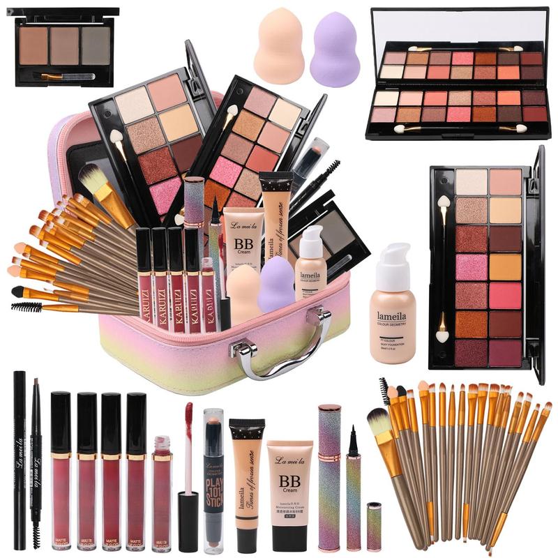 Makeup Kit All-in-one Makeup Gift Set for Women Full Kit Gift Set for Women,Girls & Teens,Makeup Gift Set for Women & Girls (Colorful bag)