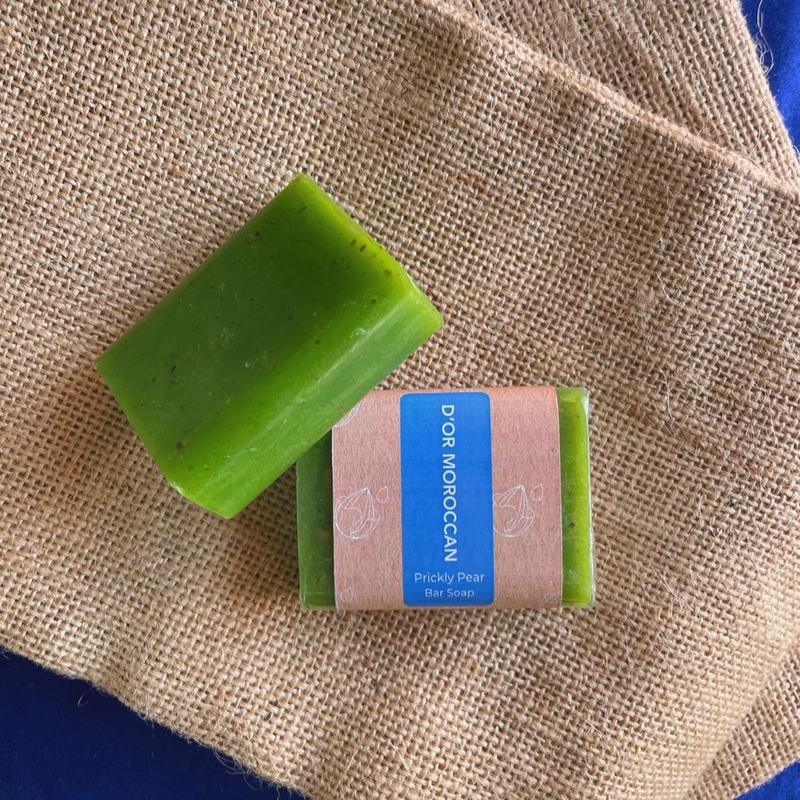 Moroccan Handcrafted Bar Soap Argan Oil, Prickly Pear & Nila Bleu Body Care Body Wash Daily Unscented