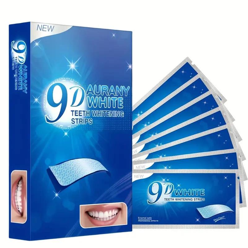 9D Teeth Brightening Strips, 7 14 21 42 Pairs Deep Cleaning Teeth Strips, Daily Oral Care Products for Men & Women, Teeth Stain Cleaner, Birthday Gifts