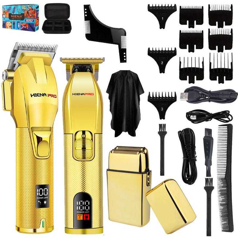 Professional Hair Clipper Set, 1 Set Wireless Hair Trimmer Kit, Hair Clipper Set for Men, Barber Clipper, Great for Stylists Barber Salon Home Use